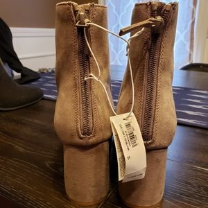 Tan booties